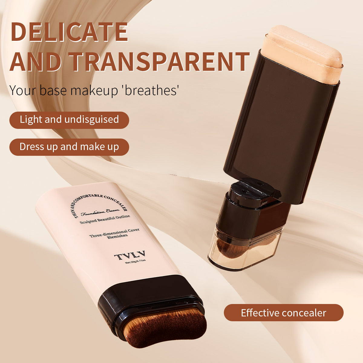 TVLV Eraser Stick Foundation: Own Your Day with a Featherlight Filter.