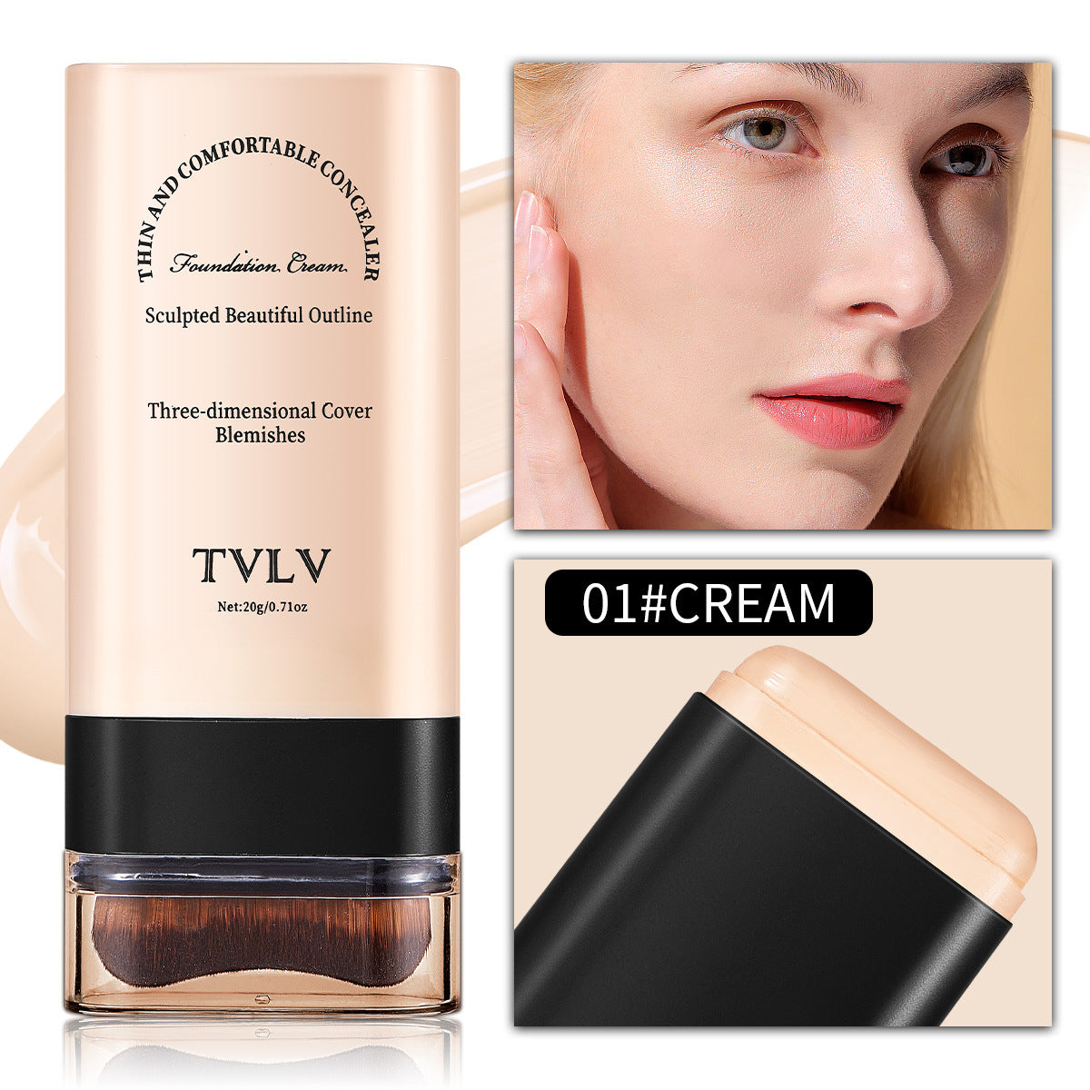 TVLV Eraser Stick Foundation: Own Your Day with a Featherlight Filter.