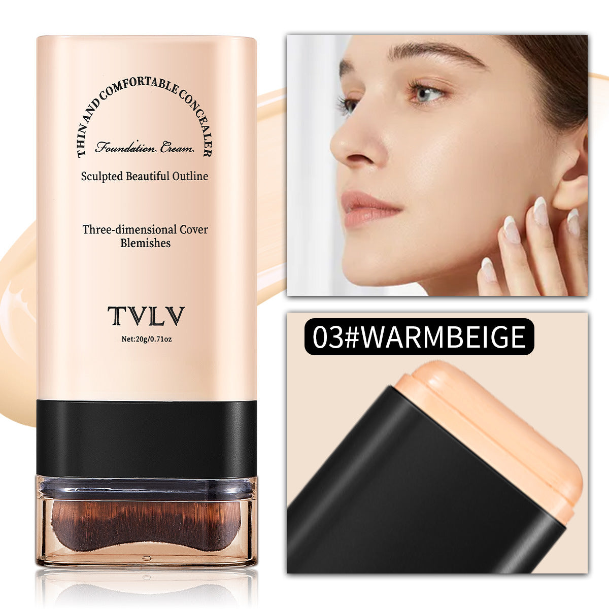 TVLV Eraser Stick Foundation: Own Your Day with a Featherlight Filter.