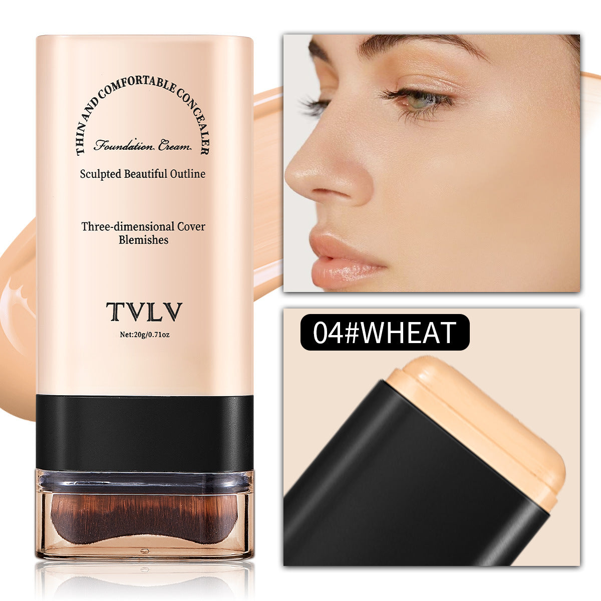 TVLV Eraser Stick Foundation: Own Your Day with a Featherlight Filter.